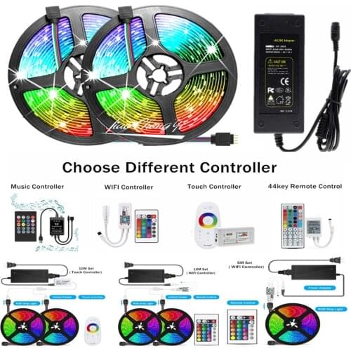 RGB RGBWW RGBW Led Strip 5M/set 10M/set 5050 Led Tape Light DC12V 60LEDs/m Ribbon Flexible Led rgb Light With WIFI Music Remote