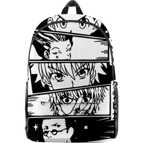Hunter X Hunter Backpack 3D Printed Schoolbag Men Women Harajuku Backpacks Laptop Backpack For Boys Girls Popular Bag