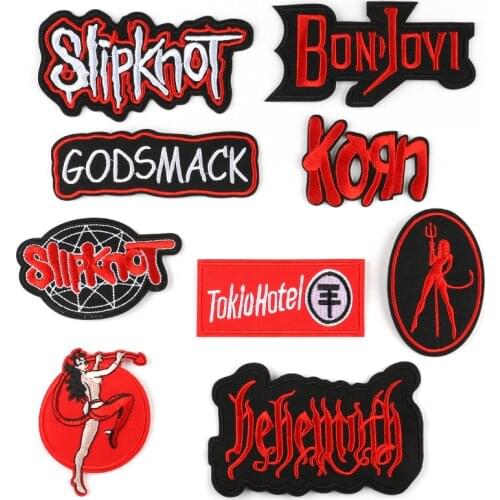 Mixed DIY clown Patches Hippie Rock Band Badges Embroidered Ironing Stripes on Clothes Appliques Stickers wholesale