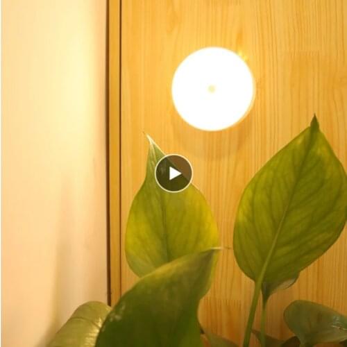 Led Motion Sensor Night Light Energy Saving Usb Charging Bedroom Kitchen Bathroom Cupboard Night Lamp Induction Light Human Body