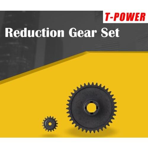 T-POWER Metal 38T Reduction Spur Gear Diff Main & Motor Pinion Gear 17T For 1/18 Wltoys A949 A959 A969 A979 K929 RC Car Parts