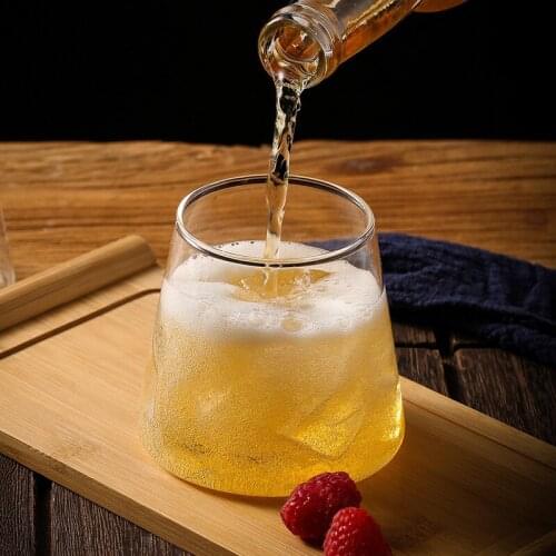 300ml Heat-resistant Espresso Coffee Glass Cup Transparent Glass Cups Handmade Beer Mug Tea Glass Whiskey Home Drinkware