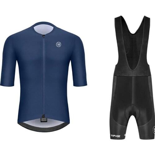 Kapvoe Cycling Jersey Suit Bicycle Men Short Sleeve Set Summer Clothes Mtb Team Uniform Cicliste Masculino MTB Suit Quick Dry