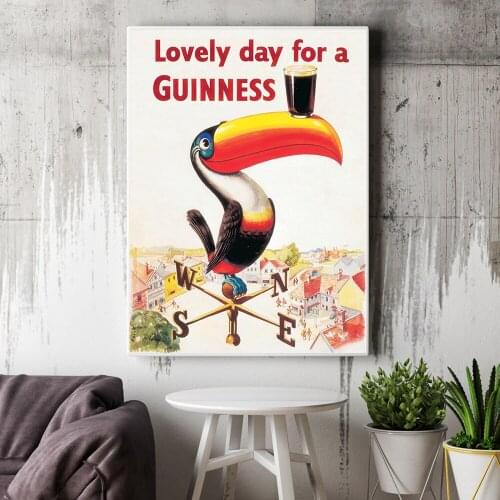 Poster Vintage Alcohol Canvas Painting Retro Wall Art Print Wall Living Room Modern Decoration Home Decor