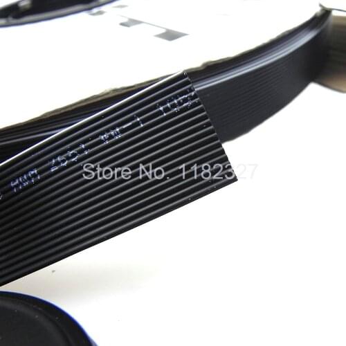 1M/Lot 16Pin 1.27MM Pitch Flat Ribbon IDC Cable 16 WAY 26AWG Black Color Rainbow Connection Wire