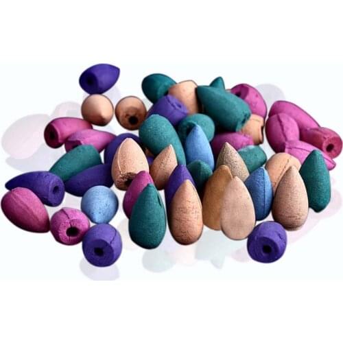 50 Pcs Incense Cones Little Monk Small Buddha Censer Backflow Incense Home Office Teahouse Home Decor LBShipping