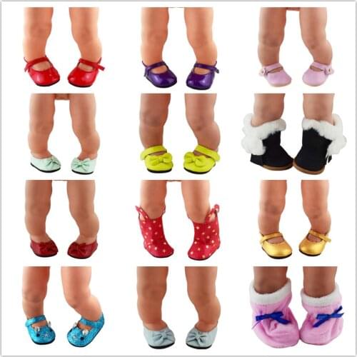 7cm Doll Boots/Shoes Wear For 43cm Baby Doll 17 Inch Born Babies Dolls Clothes And Accessories