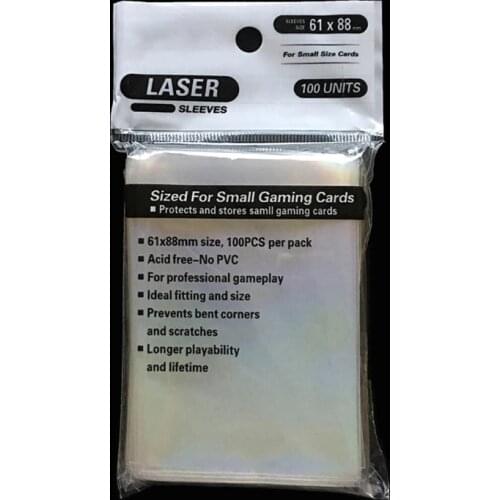 A5KC 100pcs Broken Gemstone Broken Glass Flashing Card Film Card Film 61x88mm/65x90mm Seal Card Sleeve