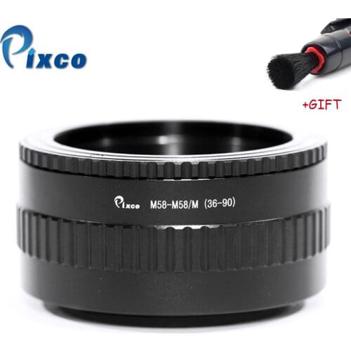 ADPLO M58 to M58 Mount Lens Adjustable Focusing Helicoid Macro Tube Adapter - 36mm to 90mm