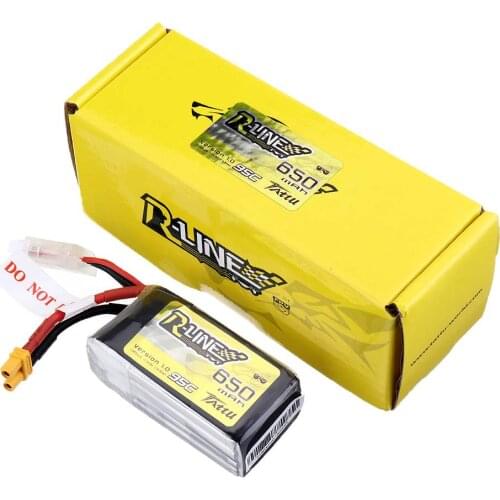 Gens Ace Tattu R-Line 1.0 LiPo Rechargeable Battery 650/750/850mah 95C 3S 4S 6S1P for RC FPV Racing Drone Quadcopter