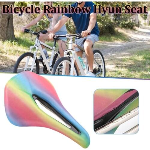 Colorful Bike Seat Waterproof Breathable Hollow Ergonomic Sponge Bicycle Saddle B2Cshop