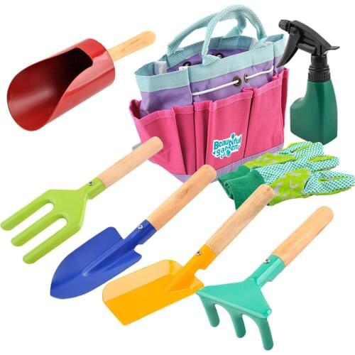 Childrens Tools For Planting Flowers In The Spring Garden Toys For Play Model DIY Kit Children Gifts