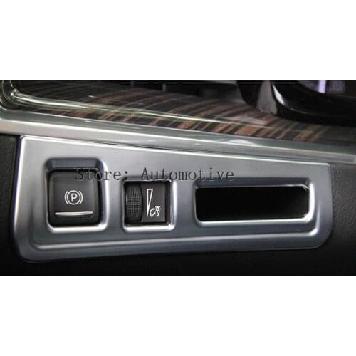 For Cadillac XT5 Inner Handbrake & Headlight Button Frame Cover Trim 2016 2017