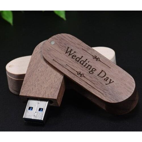 JASTER usb3.0 LOGO photography 360 rotate degree maple Wood+box usb flash drive pendrive 4GB 8GB 16GB 32GB usb 3.0 wooden