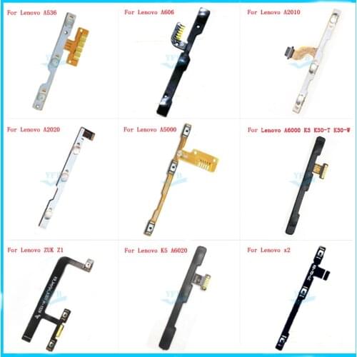 Power on/off & volume up/down buttons flex cable For Lenovo Vibe C A536 A606 A2010 A2020 A5000 A6000 K3 A7600 ZUK Z1 K5 A6020 x2
