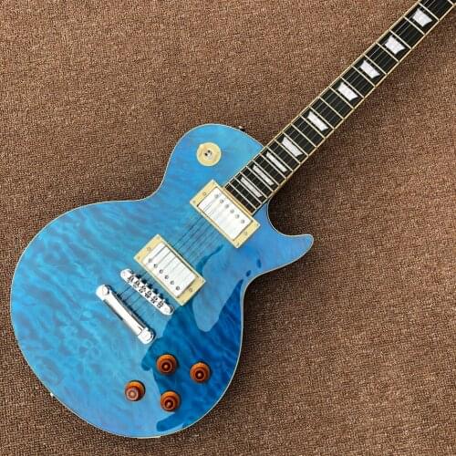 Hot sale Electric guitar,High quality,Burst color quilte maple,Chrome hardware,Free shipping