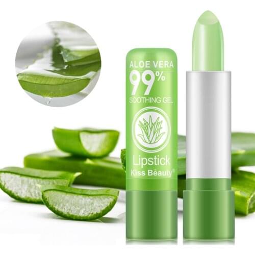 Aloe Vera Lipstick Moisture Lip Balm Color Changing Jelly lip Balm Lipstick Long Lasting Moisturizing Anti Aging Lip Balm TSLM1