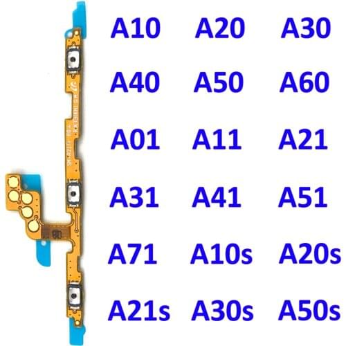 Power On Off Volume Side Button Key Flex Cable For Samsung A10 A20 A30 A40 A50 A70 A01 A11 A10s A20s A21s A30s A51 A21 A31 A71