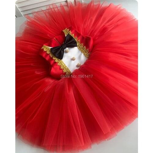Red Lace Flower Girls Wedding Dress Baby Girls Christening Cake Dresses For Party Baby Girl Birthday Dress With Bow