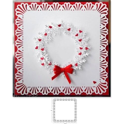 Square frame Metal Cutting Die Stencil for DIY Embossing Paper Photo Album Gift Cards Making Scrapbooking Craft Mould Dies