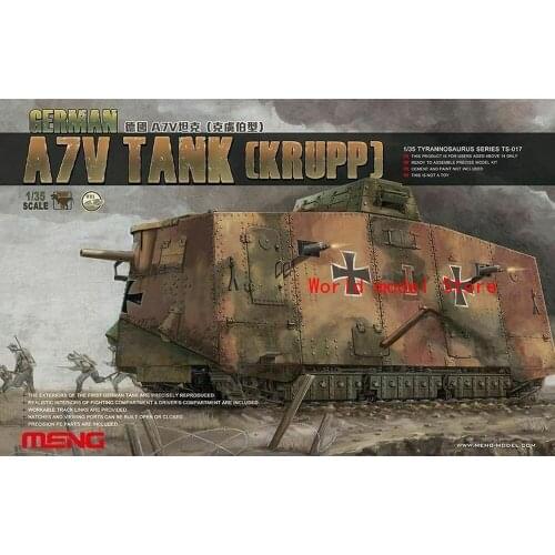 Meng Model TS017 1/35 German A7V Tank Plastic Model Building Kit
