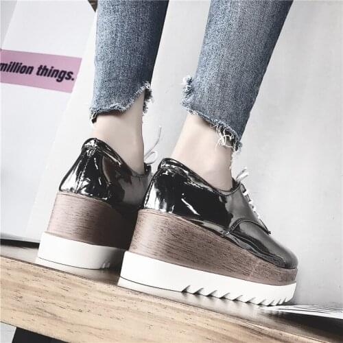Fashion new British style platform shoes 2019 new student retro platform shoes casual shoes womens shoes