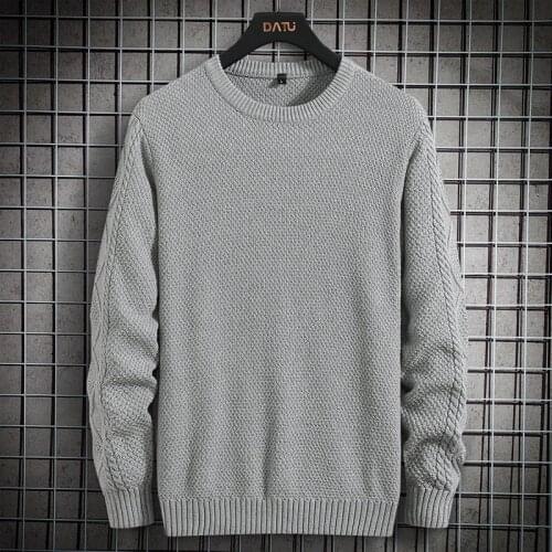 Men Sweater 2021 New Arrival Autumn And Winter Retro Trend Cotton Male Knitted Pullover Sweater Korean Style Hot Sale M02