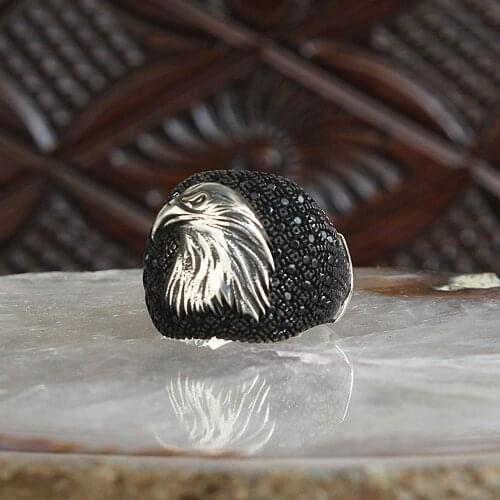 Onyx Stone Traditional Turkish Engraved 925 Silver Mens Handmade Signet Rings Jewelry Gift From Turkey for Women Men