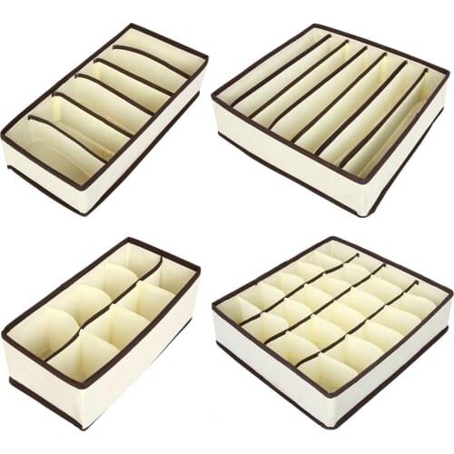 Underwear Bra Organizer Storage Box Drawer Closet Organizers Divider Boxes For Underwear Scarves Socks Bra Case Drawer Organizer