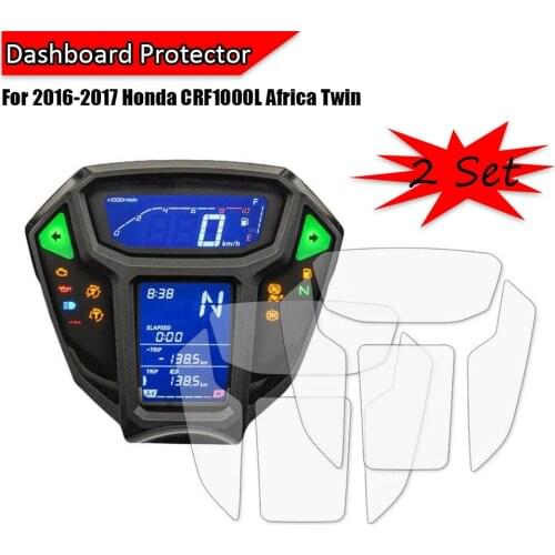 Fit For Honda CRF1000L CRF 1000L Africa Twin 2016 2017 Cluster Anti Scratch TPU Dashboard meter Protective Film Screen Protector