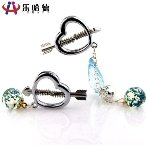 One Arrow Through Heart Milk Clip Cupids Love Eros Milk Clip Metal Milk Clip Adjustable Erotic Nipple Clamps