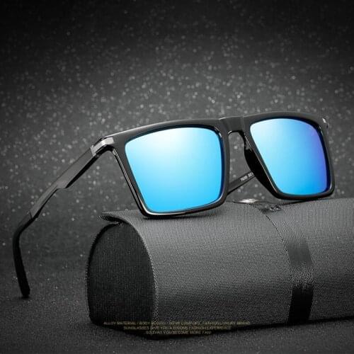 Luxury Aluminum Magnesium Sunglasses Men Polarized Sun Glass Mirriro Coating Goggles Driving Drivers Square Eyewear