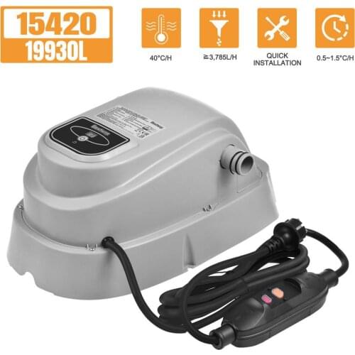 EU 220V Pool Heater 2800W Swimming Pool Water Heater 1520 / 17000 Liter Pool Water Heater Bath Tub Hot Water Thermostat