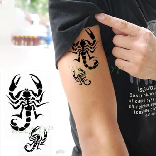 Waterproof Temporary Tattoo Sticker scorpion bird small Tatto Flash Tatoo Fake Tattoos Hand Leg Arm for Kids Men Women child