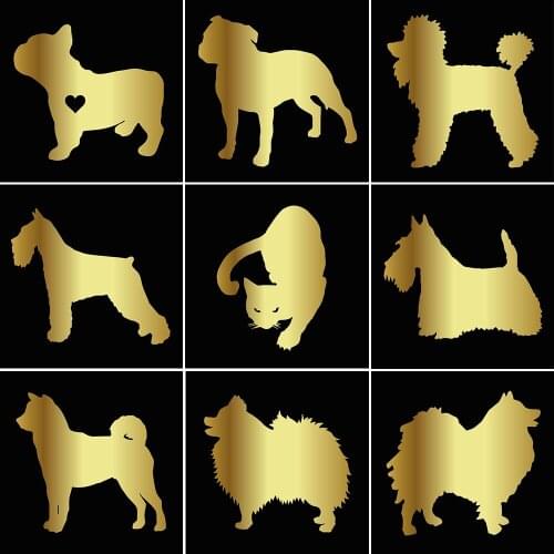 Wavehands 3D Funny Pet Cat Dog Vinyl Decal Waterproof Car Sticker Motorcycle Accessories Truck Car Styling Decoration 12.7cm