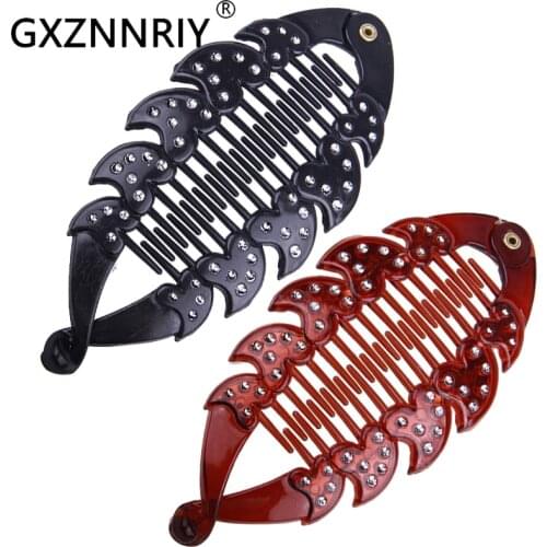 Fish Shape Hair Clips for Women Accessories 14cm Black Brown Long Hair Barrettes Hairclip Comb Hairpins Headdress Headwear Gift