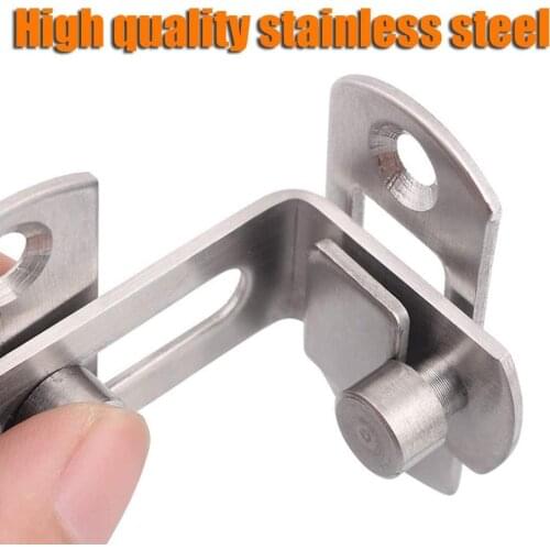 Guard Latch Bolt With Screws Sliding Window Door Lock Handle Stainless Steel Door Latch Home Safety Chain Door Home Hardware
