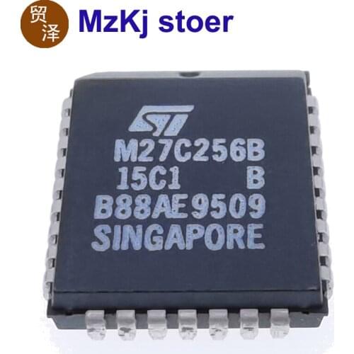 10PCS 27C256 New Original M27C256B-15C1 M27C256B-15 M27C256B PLCC-32