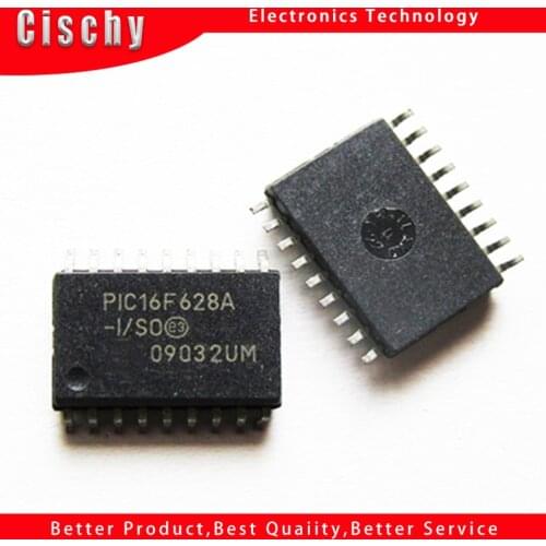 2pcs/lot PIC16F628A-I/SO PIC16F628AISO 16F628A-I/SO PIC16F628A PIC16F628 SOP-18 In Stock