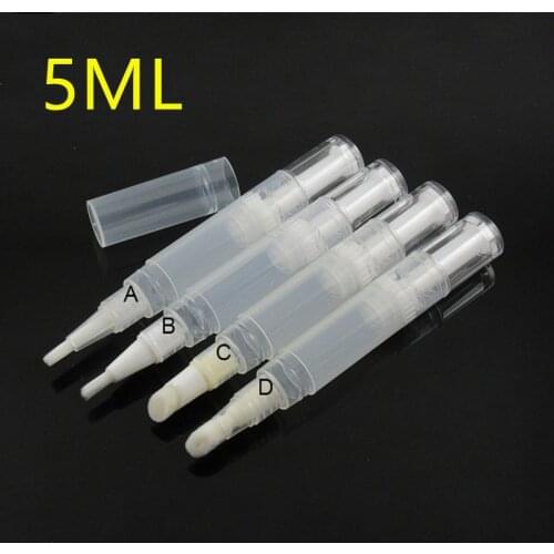 5ml Lip gloss Tubes lip glaze transparent rotating pen empty pen Concealer/nutrition oil olive oil tube empty refillable pen