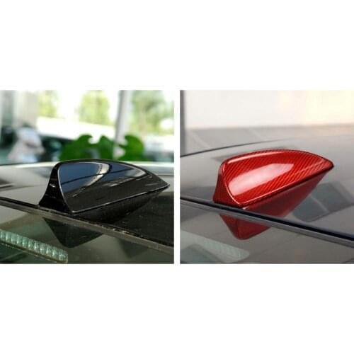 Car Roof Antennas Upgraded Signal Lightweight Carbon Fiber Car Shark Fin Antenna Cover Trim for BMW Old 5 Series E60 2003-2010