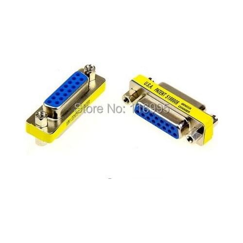 Free shipping 5PCS /DB15 adaptor female to female / male to male /socket / double serial port / DB15 adaptor