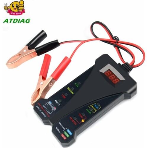 Hot selling 12V Digital Battery Tester Voltmeter and Charging System Analyzer with LCD Display and LED Indication