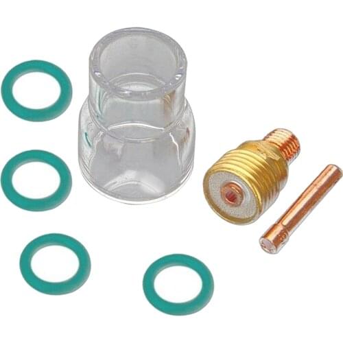 7pcs/set Torch TIG Welding Gas Lens #12 Glass Cup Kit for WP17 WP18 WP26