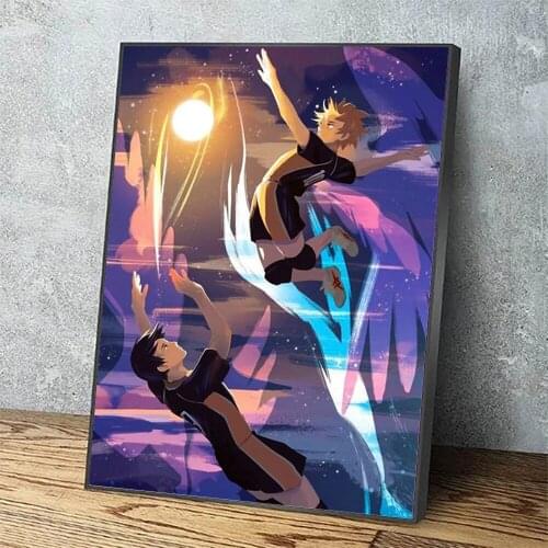 HD Printed Home Decor Karasuno Sun Ball Canvas Painting Wall Art Modular Anime Poster Modern Pictures for Living Room Framework