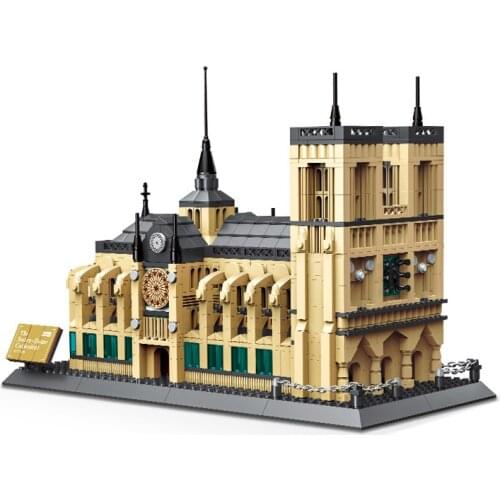 Architecture NOTRE DAME CATHEDRAL of Paris Building Blocks Classic Landmark Model Bricks Toys For Children London Big Ben