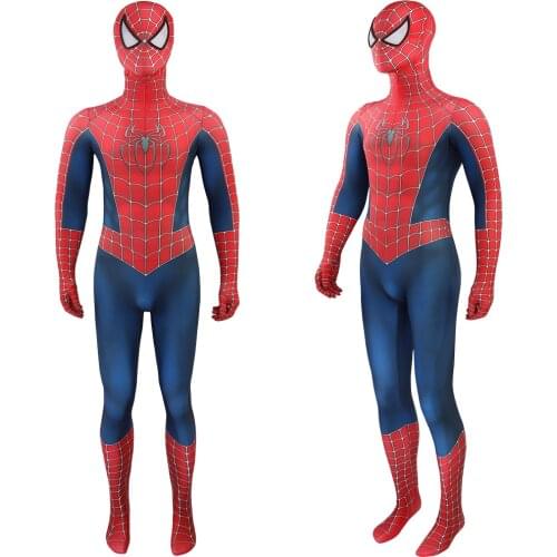 Classic Raimi Costume Cosplay Superhero Zentai Bodysuit 3D Print Spandex Jumpsuit Halloween Costume BodySuit man For Adult/Kids