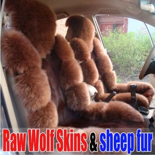 Weasel coffee car seat cushion wool cushion wool cushion car pulvinis winter car cushion