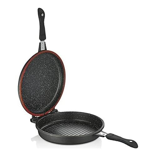 Schafer Granit Grill Pan Round 32 cm, Black