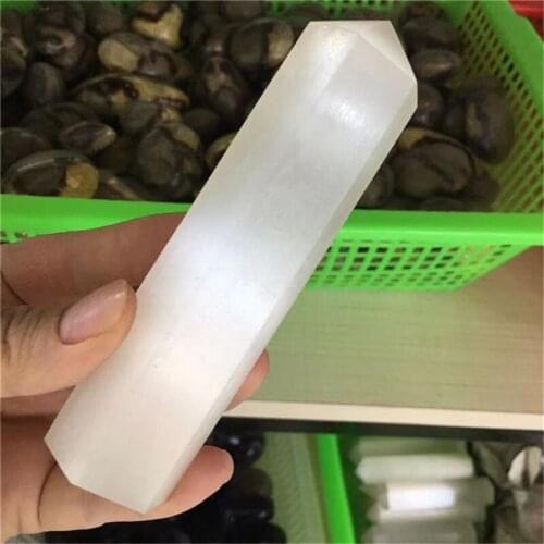 White Crystal Quartz Tower Points Natural Selenite Healing Stone For Decoration